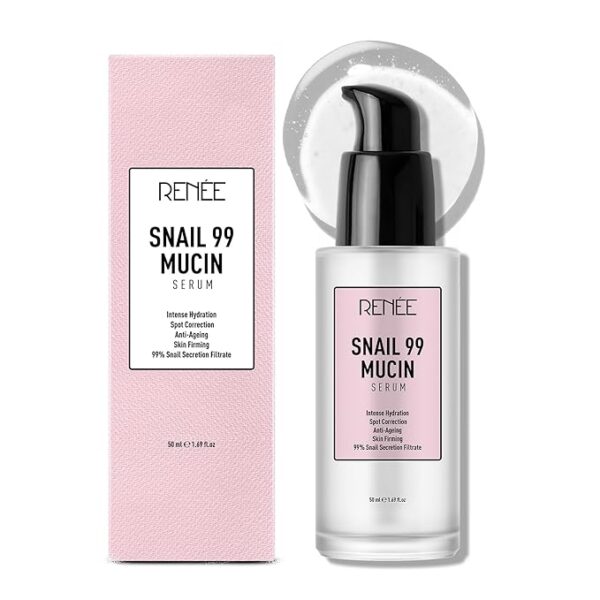 RENEE Snail 99 Mucin SerumContains 99% Snail Secretion Filtrate & Hyaluronic Acid - Intense Hydration, Blemishes, Wrinkles & Spot Correction, Anti Ageing, Skin Firming - All Skin Types