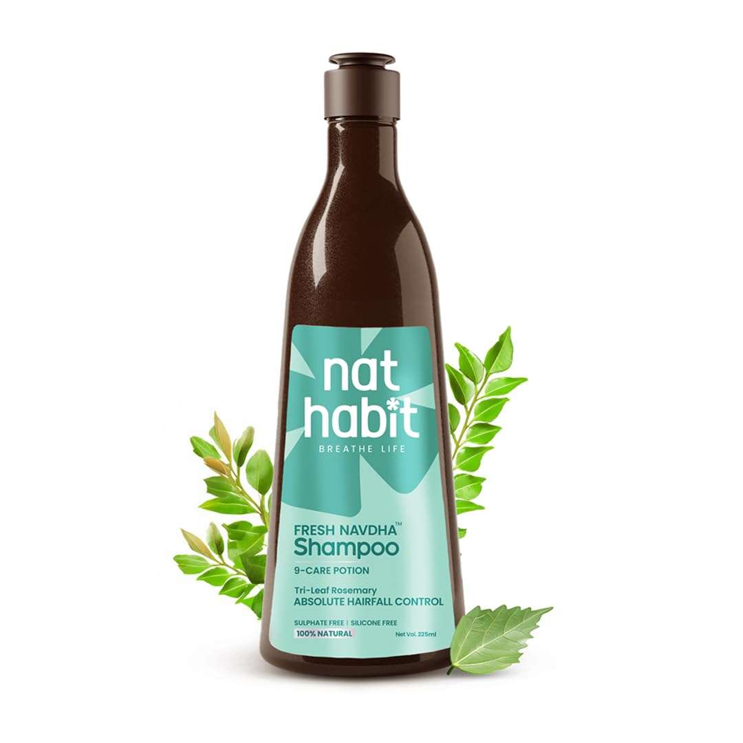 Nat Habit Anti-Hair Fall Rosemary Shampoo | 6X Hairfall Reduction |